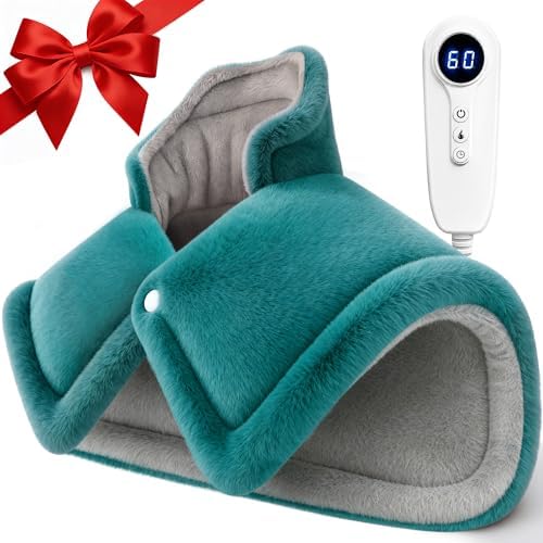 IZZUBIZ Heating Pad for Neck Shoulders Back, Gifts for Women Men Christmas