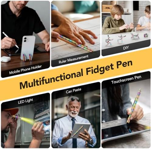 Fidget Pen Gift, Multifunction Stress Relief Fidget Toy for Teens and Men