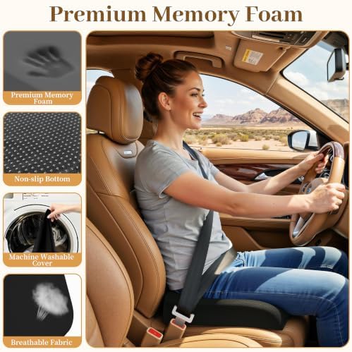 TranquilRelax 2XL Memory Foam Seat Cushion for Office Chair, Black