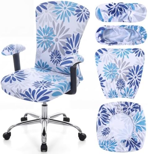 Tallew 4 Pcs Office Chair Cover Desk Seat Stretchable Set, Mandala