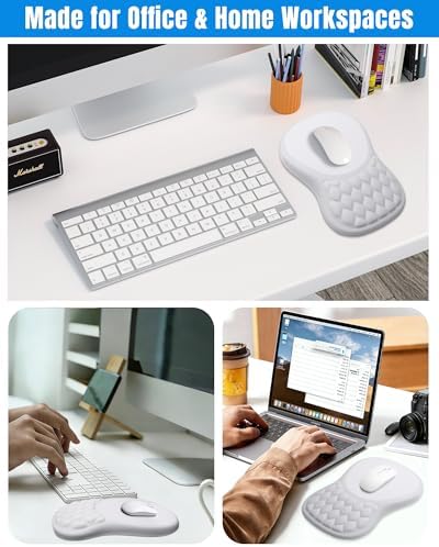 Ergonomic Mouse Pad with Sloped Memory Foam Wrist Rest