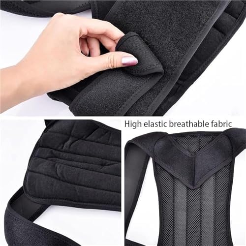 Adjustable Posture Corrector, Scoliosis Kyphosis Correction Strap, Relieves Pain(Medium)