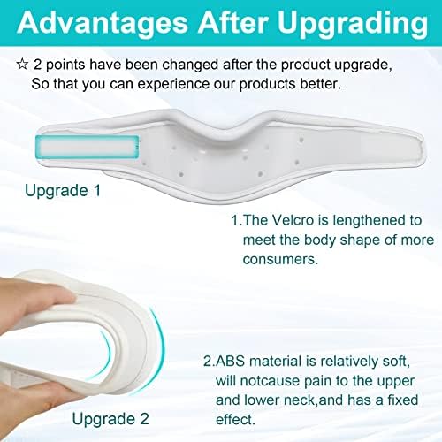 Upgrade Cervical Neck Brace Collar with Chin Support for Stiff Relief Cervical Collar Correct Neck Support Pain Bone Care Health(Upgrade Size L/XL)