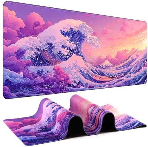 Mouse Pad Gaming - Desk Mat for Keyboard and Mouse - Large Mouse Pad for Desk, Mousepad (35.4" X 15.7") with Non-Slip Base, Desks Pad Mat Office and Home