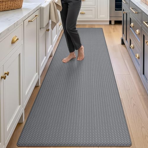 DEXI Kitchen Floor Mats Cushioned Anti Fatigue, 23x86 Non Slip Runner Rug