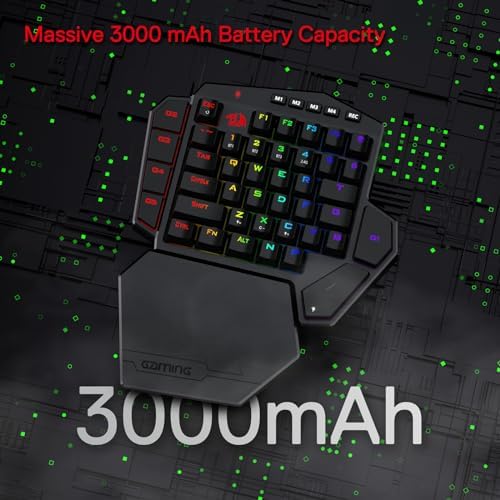 Redragon K585 PRO Wireless One-Handed RGB Gaming Keypad, 42-Key Layout