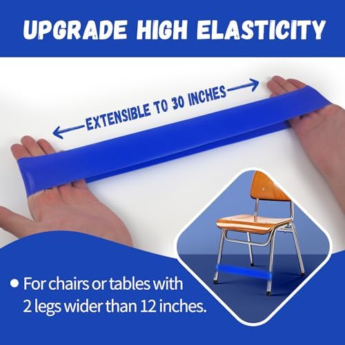 5 Pack Chair Bands for Kids with Fidgety Feet, ADHD Tools for Kids, Improve Focus & Reduce Restlessness, Chair Bands for Sensory ADHD ADD Autism - Classroom & Home Must Haves (Multicolor)