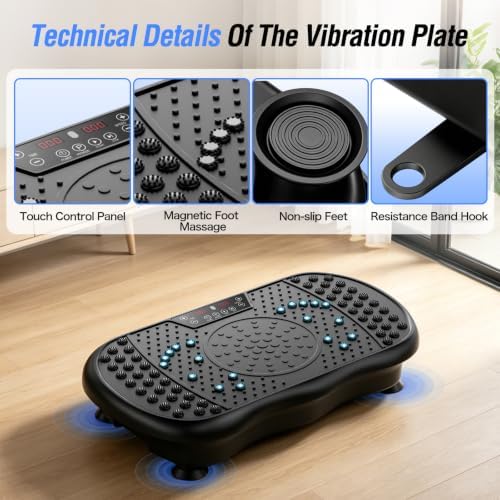 Vibration Plate Exercise Machine with 200 Speeds & 10 Presets