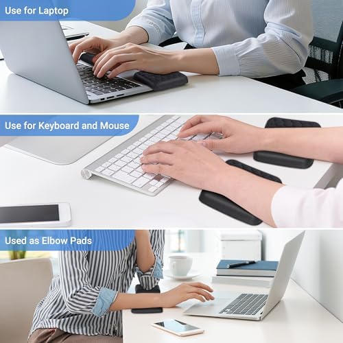 MEKASS Ergonomic Wrist Rest for Laptop, Black