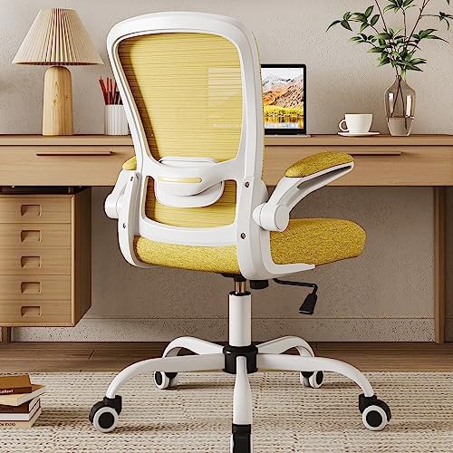 Mimoglad Ergonomic High Back Mesh Office Chair, Adjustable Lumbar Support, Thickened Seat Cushion (Modern, Jasmine)