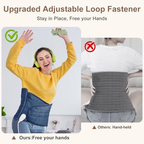 IGXHAVIZ Electric Heating Pad with Adjustable Belt