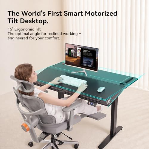 Newtral Smart Motorized Tilt Desk + Ergonomic Office Chair Bundle