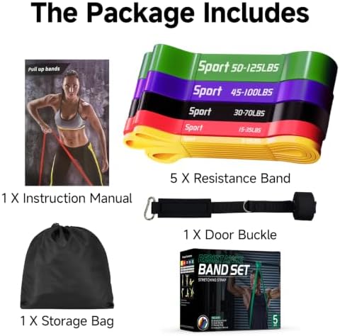 Pull Up Assistance Bands, Heavy Duty Exercise Bands for Working Out