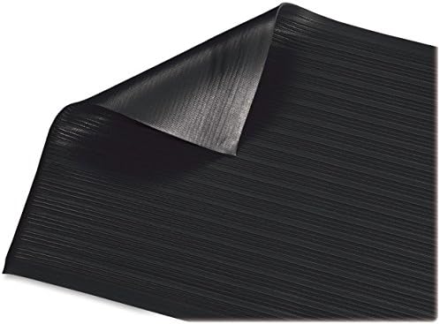 Genuine Joe Air Step Anti-Fatigue Black Mat, 36" L x 24" W