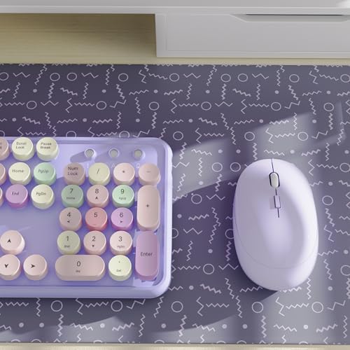 Colorful Wireless Keyboard and Mouse Combo Purple Colorful