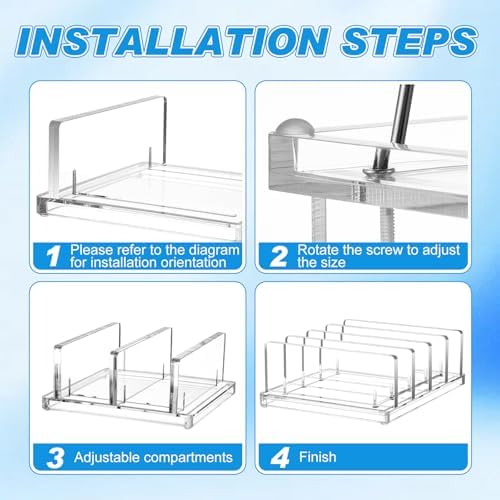 Chunful 4 Slot Adjustable Vertical Laptop Stand for Desk