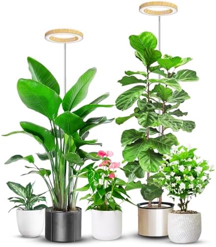 Aokrean 6.3in Grow Lights for Indoor Plants,Full Spectrum Plant Light 5V/3A