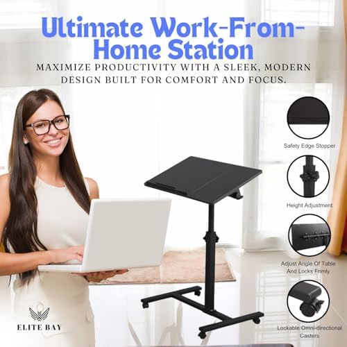 Adjustable Work from Home Working Station Black.
