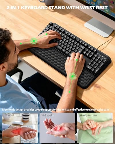 Wrist Rest for Computer Keyboard, Keyboard pad with Wrist Support