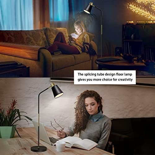 LALISU Floor Lamp Industrial Floor Lamps Reading Farmhouse Standing Lamp
