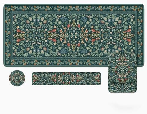iLeadon Ergonomic Mouse Pad Set with Wrist Rest Non-Slip Desk Mat Set