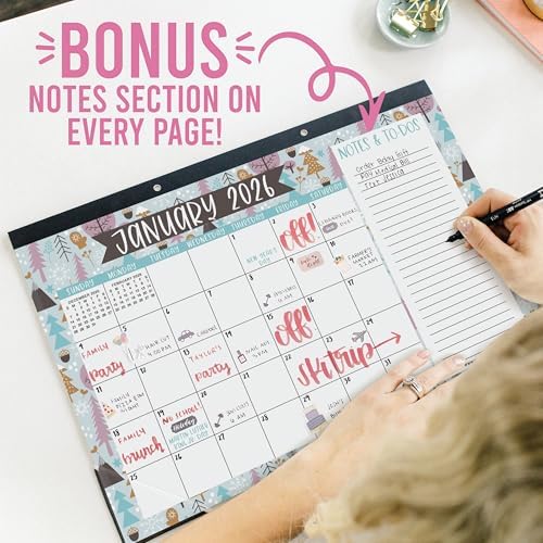 Large Desk Calendar 2026 - Desktop Calendar 2026-2027