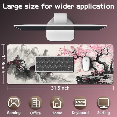 Gaming Mouse Pad, Large Mouse Pads for Desk, Mousepad Desk Matt for Desktop
