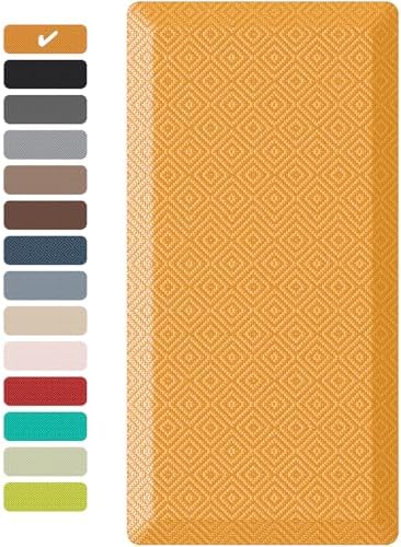 Ophanie Kitchen mats for Floor, 3/4 inch Thick, Kitchen Rugs, 20x48 Anti Fatigue Standing Cushioned Mat,Waterproof,Comfort Ergonomic mat for Office, Home,Sink with 99+ Pairs of Anti-Slip Bottom Ridges