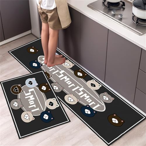 GLOGLOW Office Standing Desk Mat Polyester Floor Mat Anti Fatigue Pad Alternative, 0.5 Inch Thick Cushioned Support, for Professional Workstations and Crafts (40 * 60cm)
