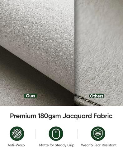 ALOANES Non-Slip Extended Mouse Pad Office&Home Desk Mat Stitched Edge