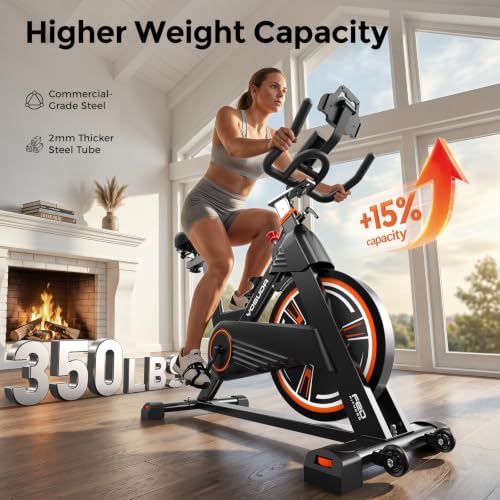 YOSUDA PRO Magnetic Exercise Bike 350 lbs Weight Capacity