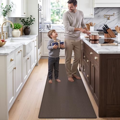 DEXI Kitchen Floor Mats Cushioned Anti Fatigue, 23x86 Non Slip Runner Rug
