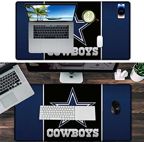 Large Mouse Pad Desk Mat for Home Office, Gaming Mousepad Extended Desk pad - Computer Keyboard Mouse Mat with Non-Slip Base and Stitched Edge Office Desk Organizers and Accessories