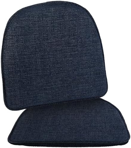Klear Vu Raindrop The Gripper Non Slip Chair Cushions, Soft & Comfortable Seat Pad, Sitting Pillow for Kitchen, Dining or Office, 2 Count (Pack of 1), Blue