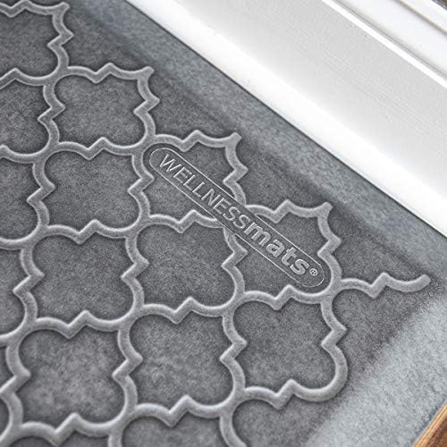WellnessMats Trellis Collection Anti-Fatigue Floor Mat, Polyurethane – Ergonomic Support Pad for Home, Kitchen, Garage, Office Standing Desk – Water Resistant - Made in USA