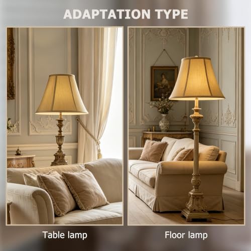 GO&SO Bell Lamp Shade Gold Medium 6" Top x 13" Bottom x 9.8" High