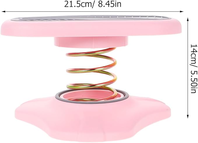 SECFOU 2pcs Pink Foot Rest Under Desk Ergonomic Foot Stool for Office and Airplane Travel with Rocking Base for Leg Comfort and Relaxation