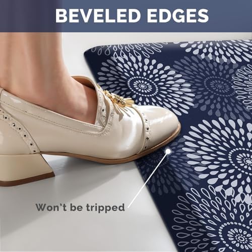 Kitchen Mat Water-Resistant Kitchen Rugs Cushioned Anti-Fatigue Floor Mat