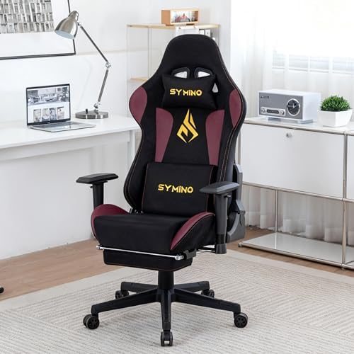 Symino Ergonomic Gaming Chair with 155° Recline & Footrest