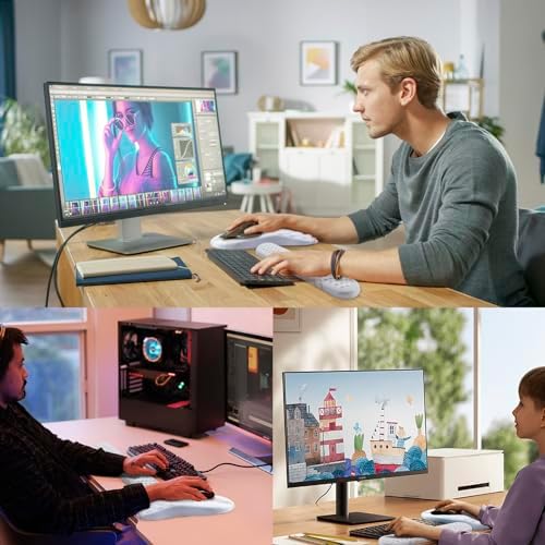 Ergonomic Mouse Pad & Keyboard Wrist Rest Set, Memory Foam