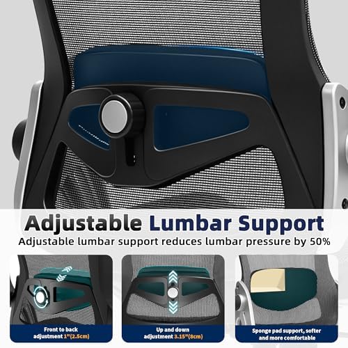 Fizzin Office Chair Mesh Desk Chair with 3D Armrests Computer Chair