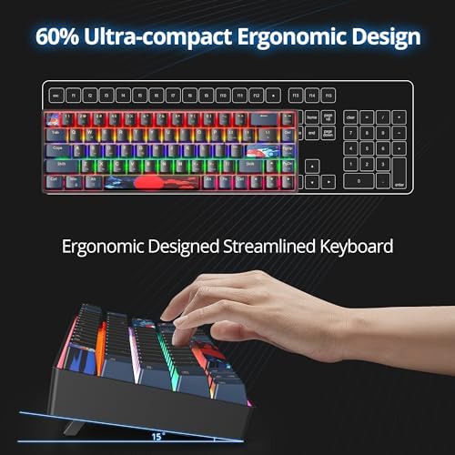 Owpkeenthy 60% Wired Mechanical Keyboard