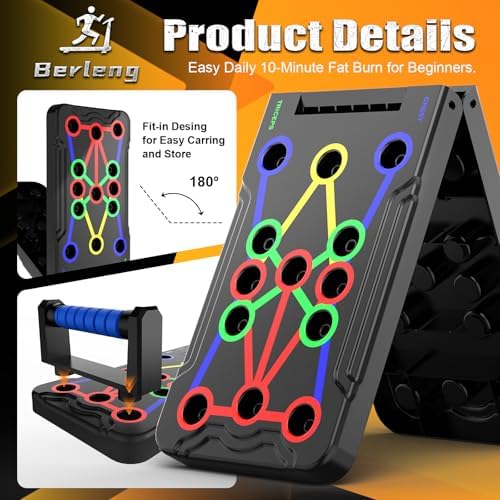 Push Up Board,Foldable Pushup Board for Man,Portable 30 in 1 Push Up Bar