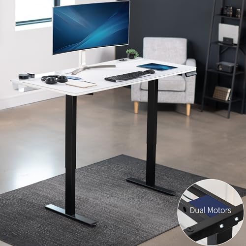 VIVO White 60 x 30 in Standing Desk, DESK-KIT-E2B-P3W