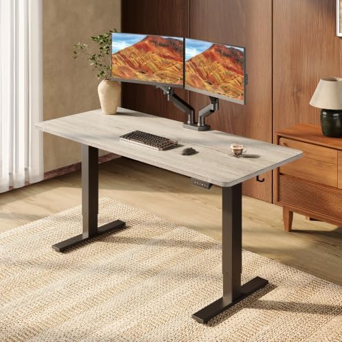 SANODESK 1'' Thick One-Piece 60 x 24'' Height Adjustable Standing Desk