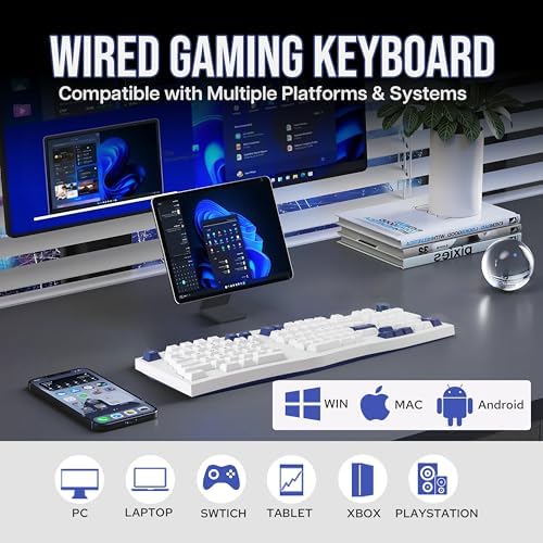 MechLands Feker Alice98 Ergonomic 98 Keys Custom Mechanical Keyboard with KiiBoom x Maorbeng Meow Meow Squad Keycaps Set