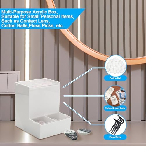 Beautyflier Disposable Daily Contact Lens Dispenser, Desktop and Wall Mounted 2 IN 1- Universal for All Brands, Dispenser, Organizer, & Storage for Contact Lenses, Cosmetic Contact lenses, Case Only
