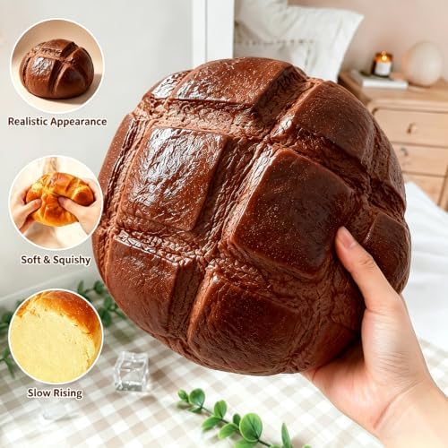 Bread Squishy Toy, Slow Rising Dumpling Squishy Stress Ball, Soft PU Toy