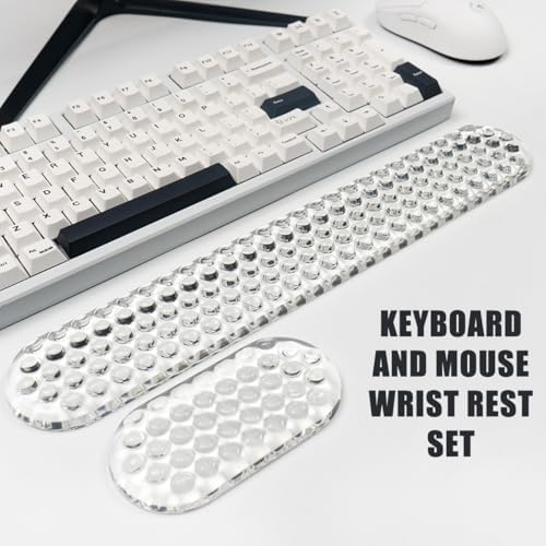 Gel Keyboard and Mouse Wrist Rest Set, Wrist Pad for Computer Keyboard