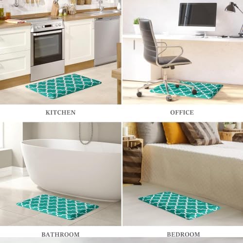 WISELIFE Anti Fatigue Mats for Kitchen Floor, 17.3" x 28", 4/5 Inch, Green